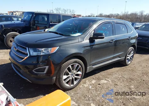 2015 Ford Edge Titanium z USA, uszkodzony, nr VIN 2FMTK4K9XFBC19240